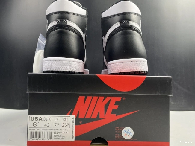 Cheap TBK 555088-010 Air Jordan White Black 1 Retro (2014) 0703